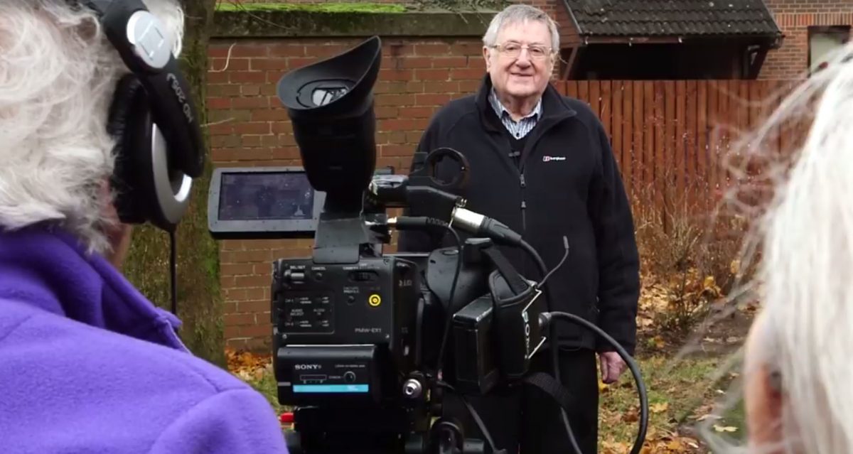 Behind the scenes with a film crew with an average age of 83
